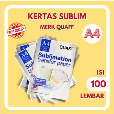 

SUBLIM PAPER A4 MEREK QUAFF KUALITAS BEST SELLER