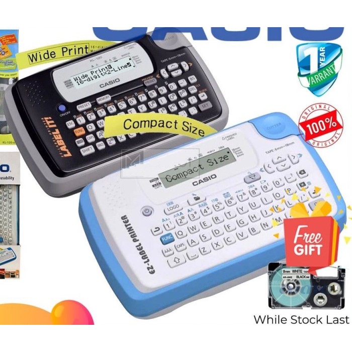 Alat / Mesin Label Printer Casio KL-120 Label It