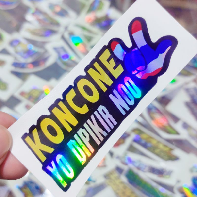 

stiker koncone yo di pikir noo
