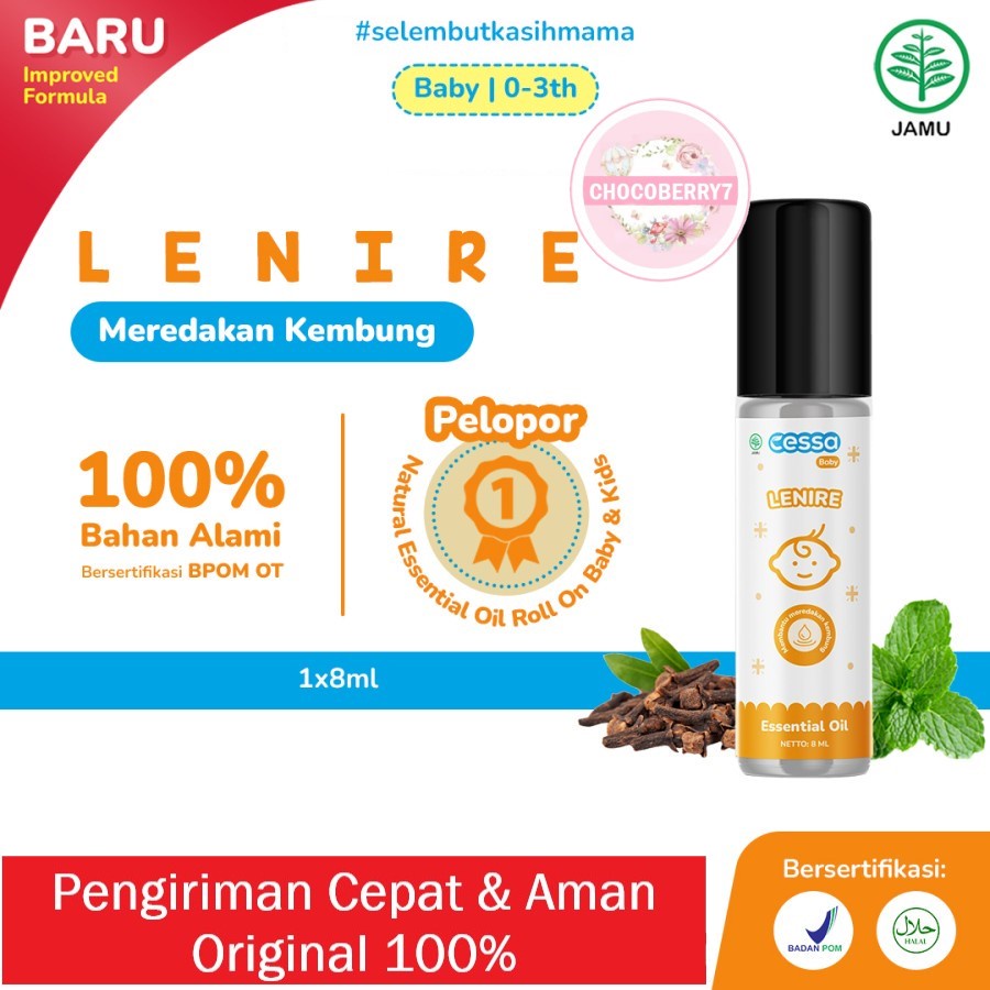 Cessa Lenire BABY / KIDS BPOM OT Essential Oil Natural Obat Perut Kembung Bayi - Keranjang Stock