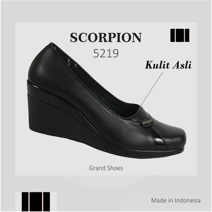 [KIA] Sepatu Scorpion Wanita Original 5219 - Hitam, 37