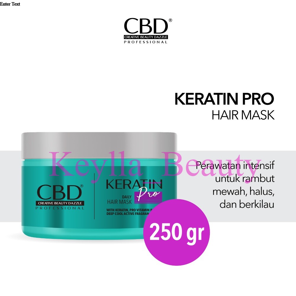 CBD Professional Keratin Pro Daily Use Hair Mask 250gr / Original / Hair Mask Keratin 250gr / Masker