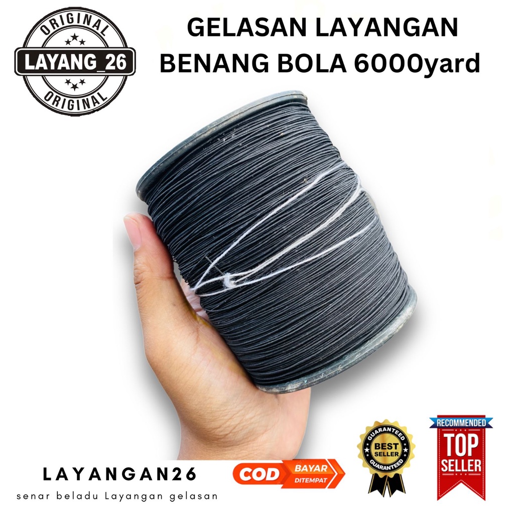 gelasan dudut gelasan benang bola 6000yard grosir layangan26