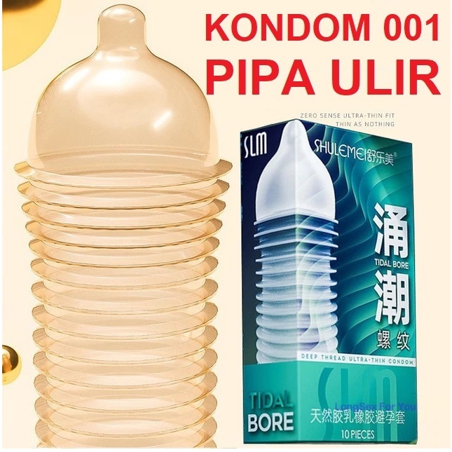 Kuy kuy ! Kondom OLO SLM 001 5D Dotted Condoms with mustache Ribbed G-Point Latex UltraThin - Condom