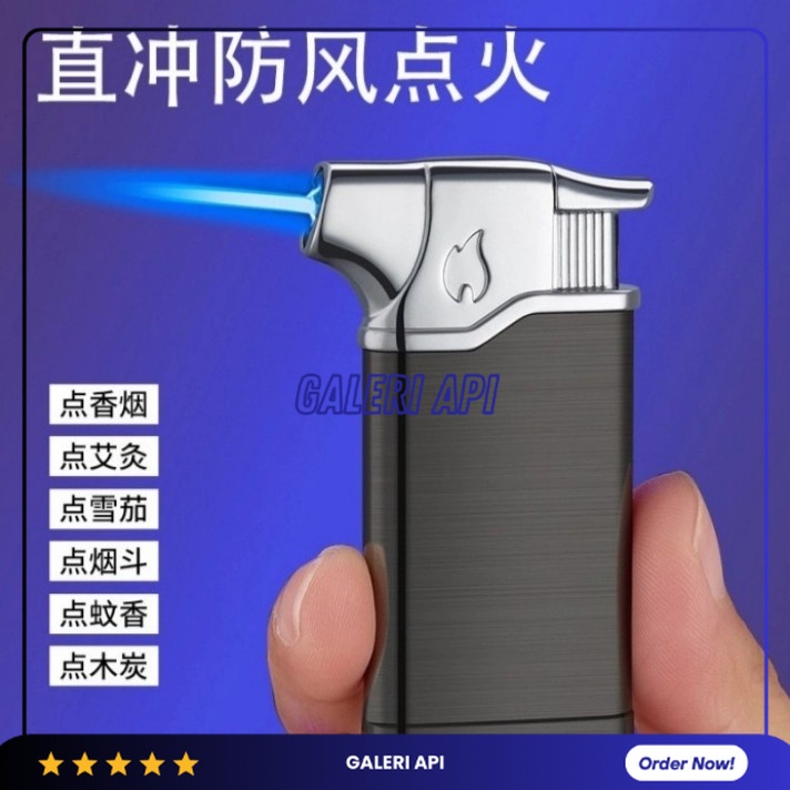 Korek Api Gas Slim Portable Lighter Elbow Lighter Las