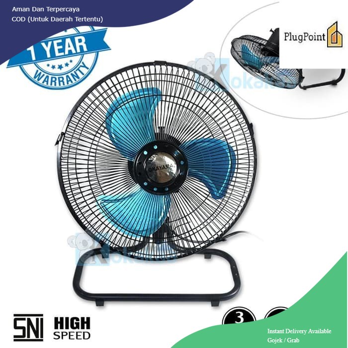 Kipas Angin Tornado Okayama OK-1230 12 Inci Hemat Energi