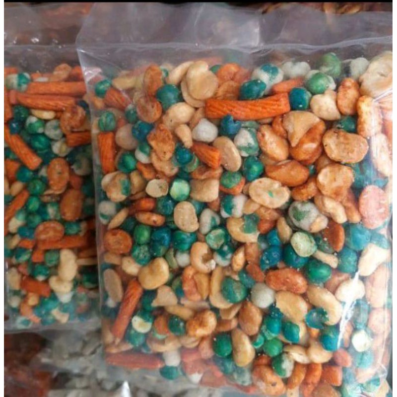 

KACANG CAMPUR MIX/JAIPONG MIX BERAT 250 GRAM NYEMIL SIAP SAJI KUY
