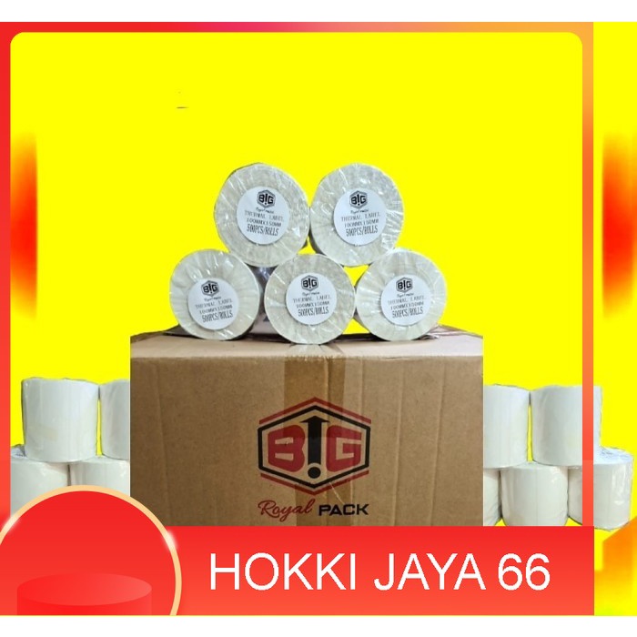 

Kertas Print Thermal Resi Ukuran 100 x 150 isi 500 Lbr Kemasan 1 Roll