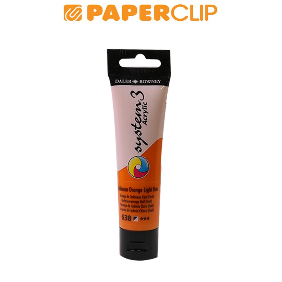 

ACRYLIC COLOR DALER ROWNEY SYSTEM3 59ML 129059638 CADMIUM ORANGE LIGHT HUE