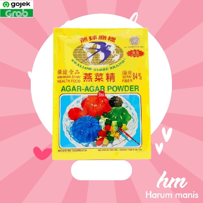 

Agar Agar Swallow Globe