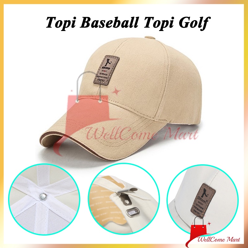 Baseball cap Sport Polos Untuk Pria Wanita / Topi Baseball Topi Golf / Topi Pria