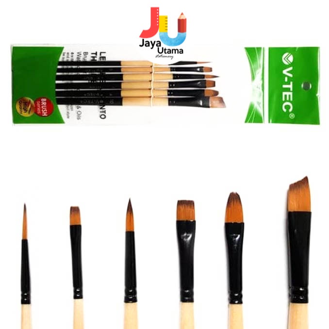 

Kuas Lukis V-Tec A0520 set 6 Brush