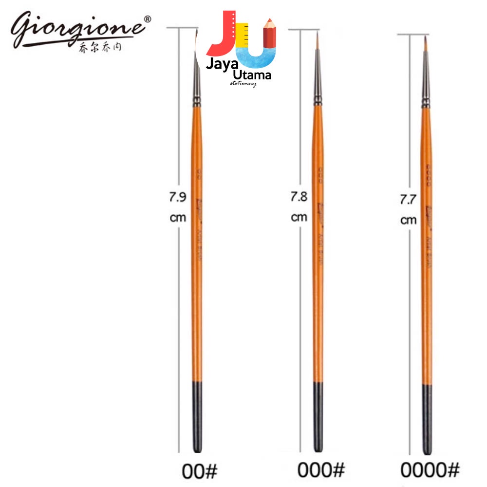 

Kuas Lukis Giorgione Art Brush G-1010 size 0000 , 00, 1