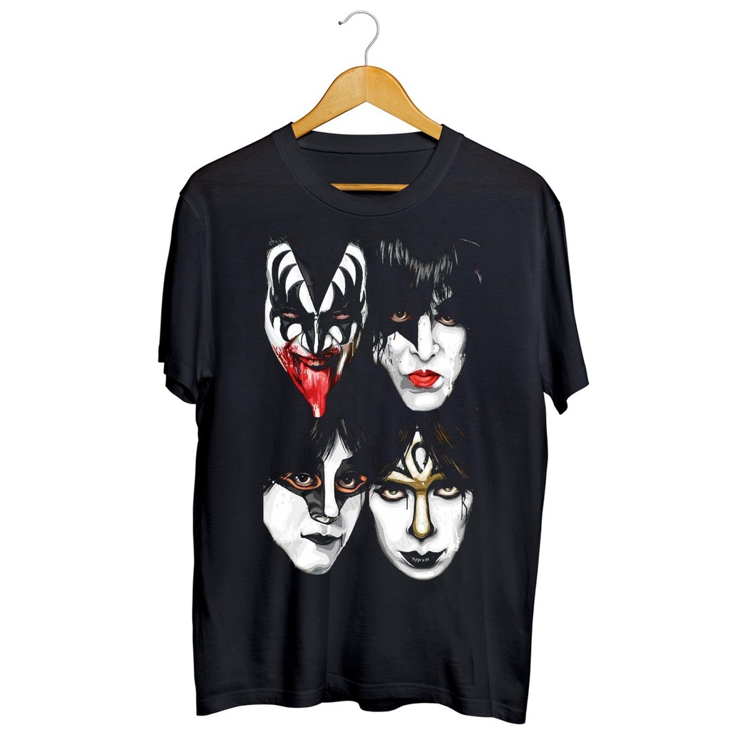 【COD】 NEW KAOS BAND KISS H&M - KAOS BAND BEST QUALITY - KAOS MUSIK - KAOS KISS KAOS