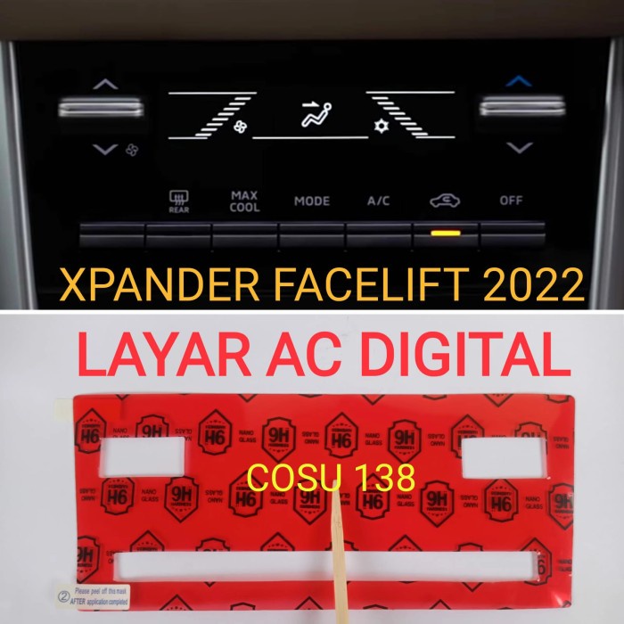 Anti Gores Premium Layar AC Digital New Xpander / Cross Facelift 2022