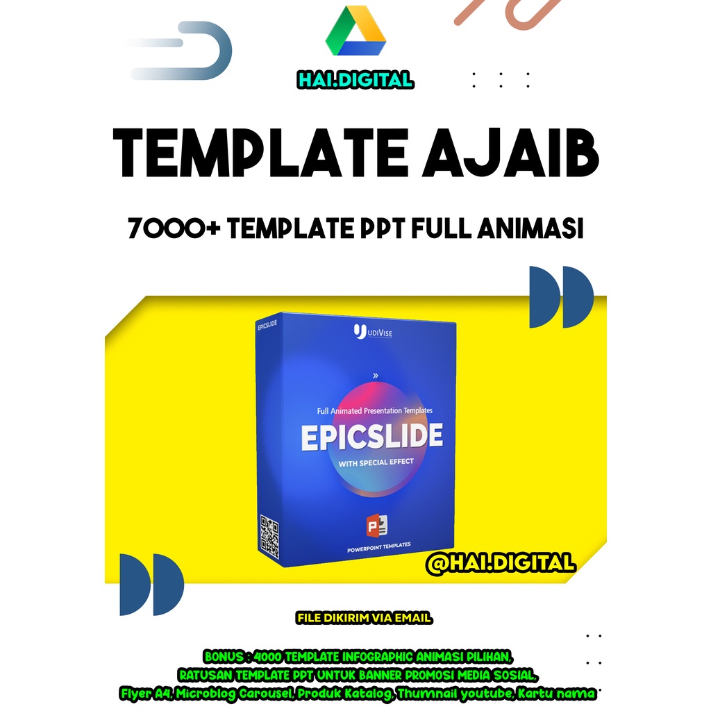 Template Ajaib EPICSLIDE - 7000+ Template Powerpoint Full Animasi dan Efek Premium TERMURAH
