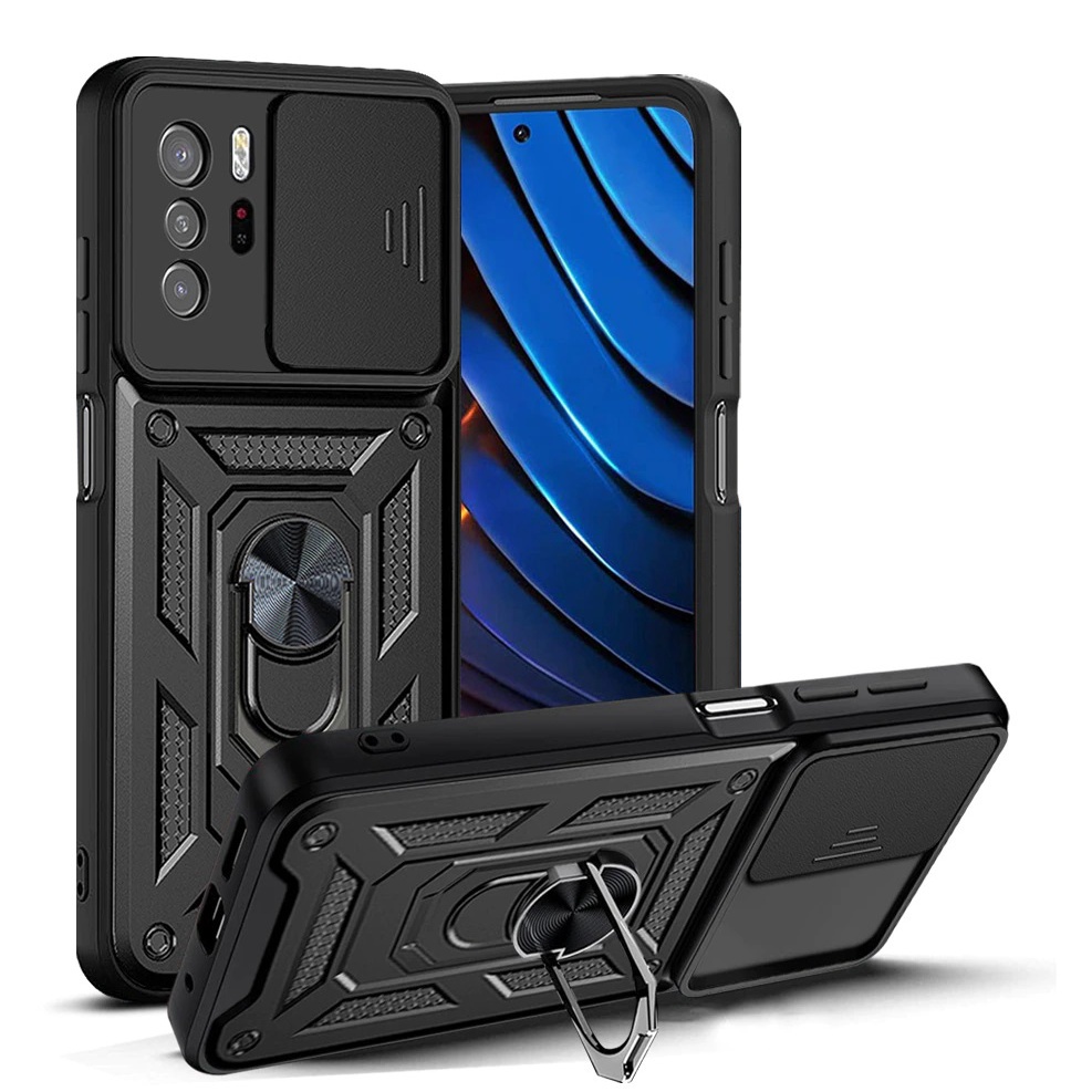 EllaStuff Bisa COD Case Xiaomi Poco X3 GT Case ARMOR SLIDE CAMERA PROTECTION Case  Casing Xiaomi Poc