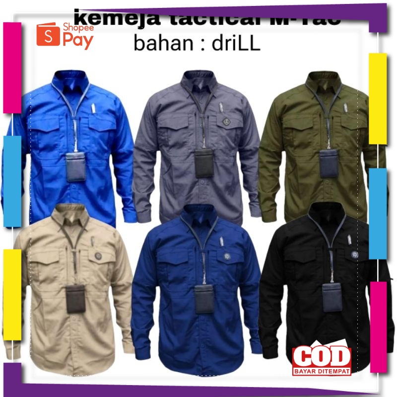 PREMIUM KOREAN STYLE / Kemeja Tactical M Tac | kemeja mtac | Baju PDL Tactical | Kemeja Taktical | K