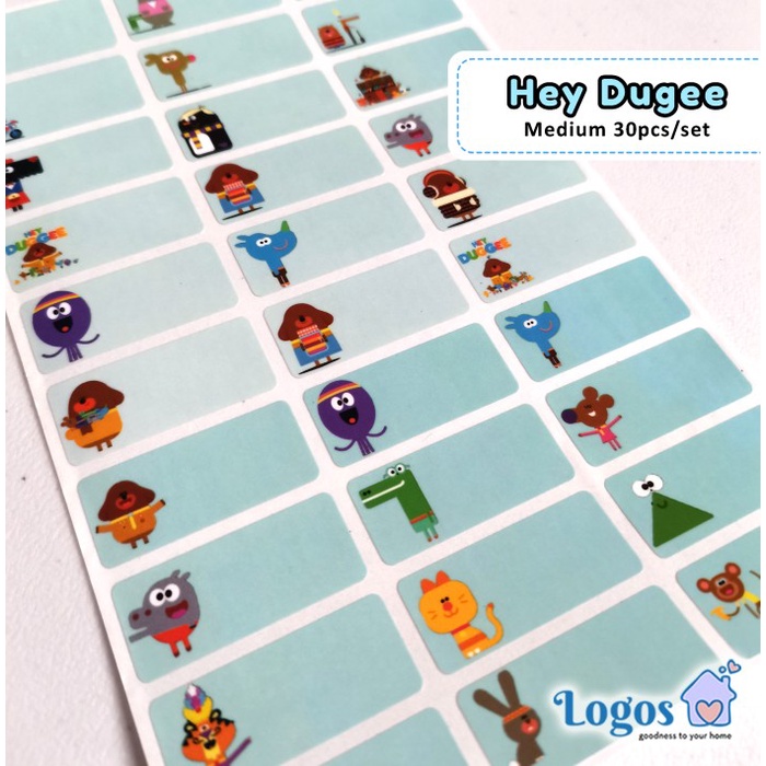 

Hey Dug33 MEDIUM Label nama waterproof Name Sticker stiker custom nama