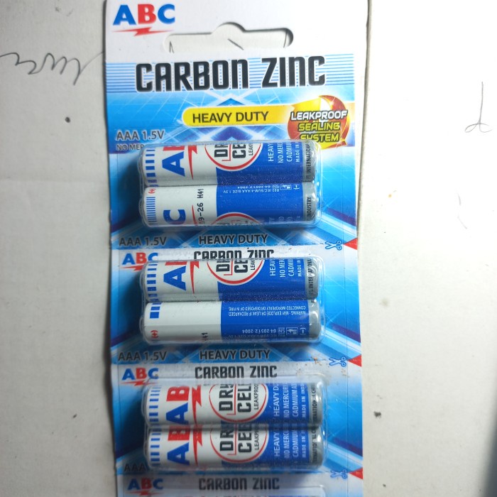 baterai ABC AAA 1.5V kecil batrai batrey batre bateray batray batu A3 batere