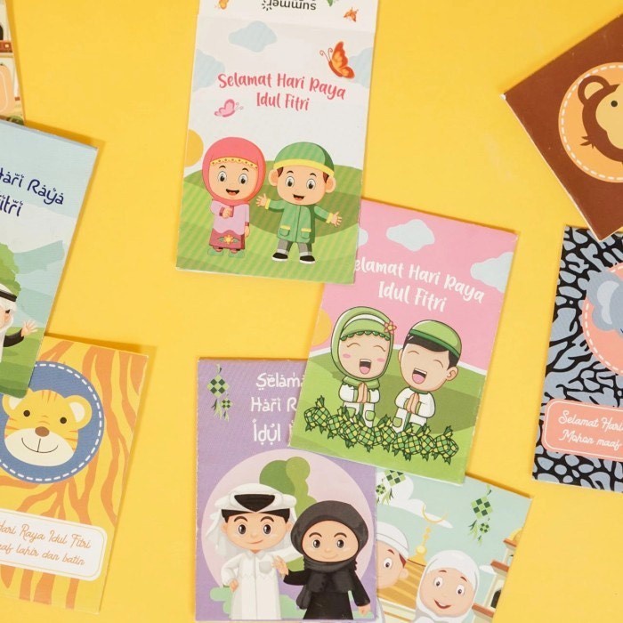 

==PROMO == AMPLOP LEBARAN MOTIF ISI 10PCS - MINI