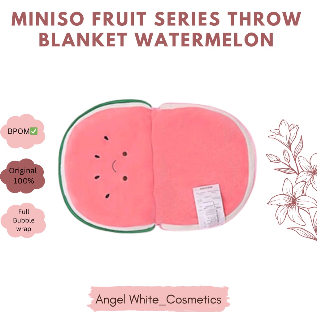 MINISO FRUIT SERIES THROW BLANKET WATERMELON
