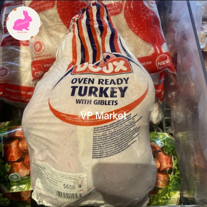 

Doux Oven Ready Young Turkey | Ayam Kalkun Utuh -+5.3 kg - 5.4kg | pcs