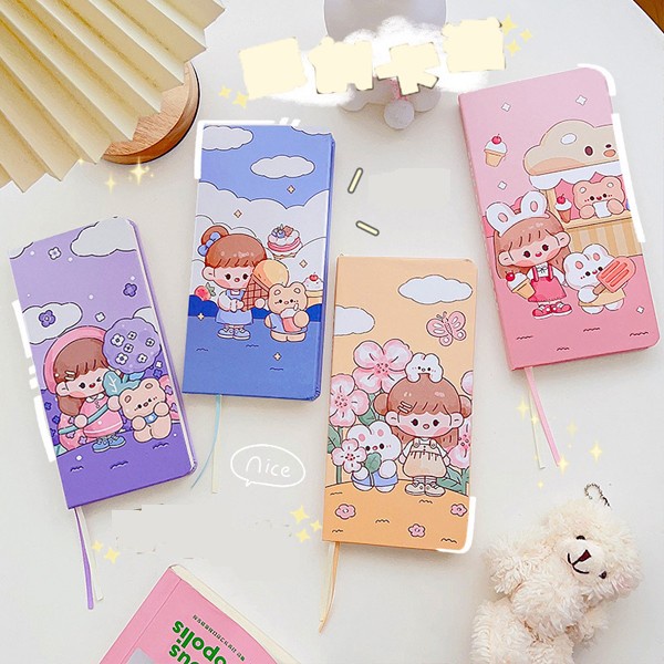 

MURAH- Notebook momo grid buku catatan diy jurnal kawai aesthetic HB1330 - BLUE- 1.2.23