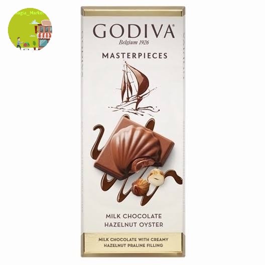 

Godiva Masterpieces Milk Chocolate Hazelnut Oyster 85gr Of Belgium