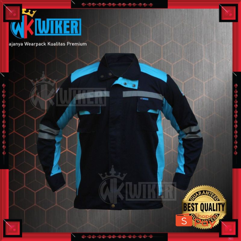 12.12 SERAGAM SALE / Wearpack Safety Navy Tosca - Werpack Semi Jaket - Seragam Proyek - Baju Safety 