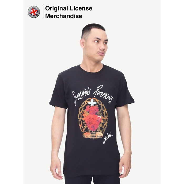 Kaos Baju Band Musik Pria Wanita Katun Import Motif SMASHING PUMPKINS Ori Souvenir