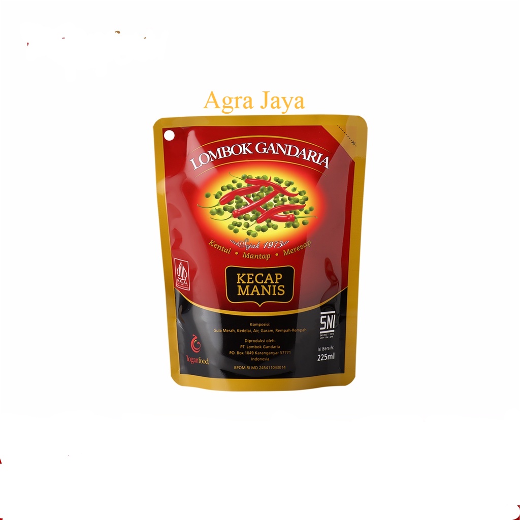 

Kecap Manis Cap "Lombok Gandaria" [225 ml] Pouch
