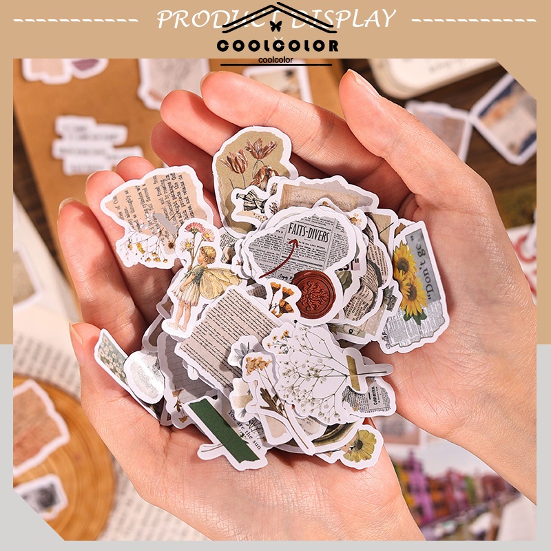 

COD❤️Stiker Buku ，Besar Tangan Retro ，Stiker Ins ，Nostalgia Dekorasi Buku Catatan ，Stiker Hati， Anak Perempuan-cl