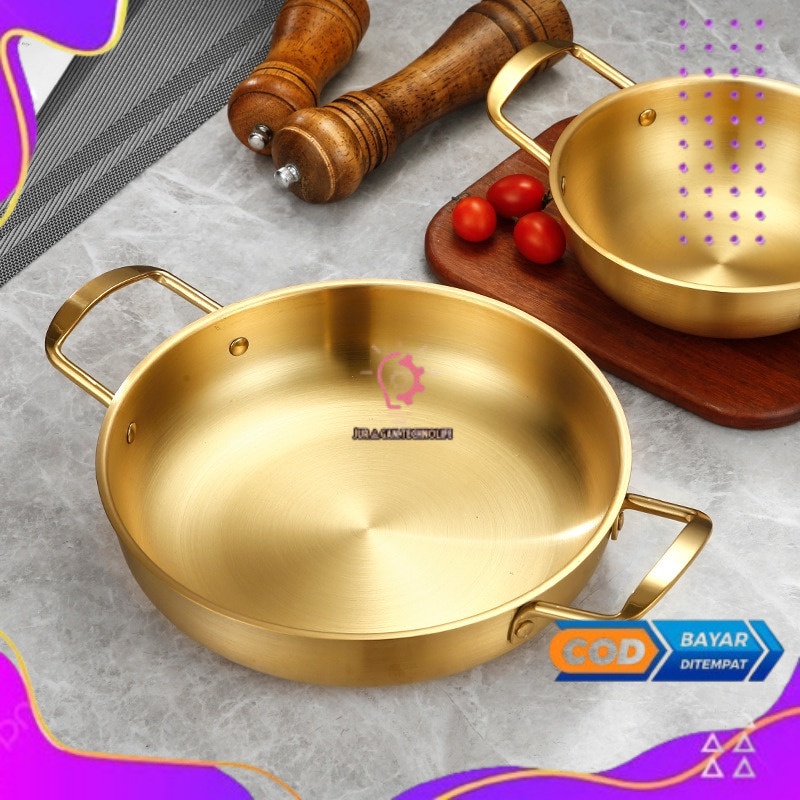 

Corazon Panci Mangkok Korea Noodle Pot Stainless Steel Anti Karat 23 CM - KC0408 - Golden - Termurah