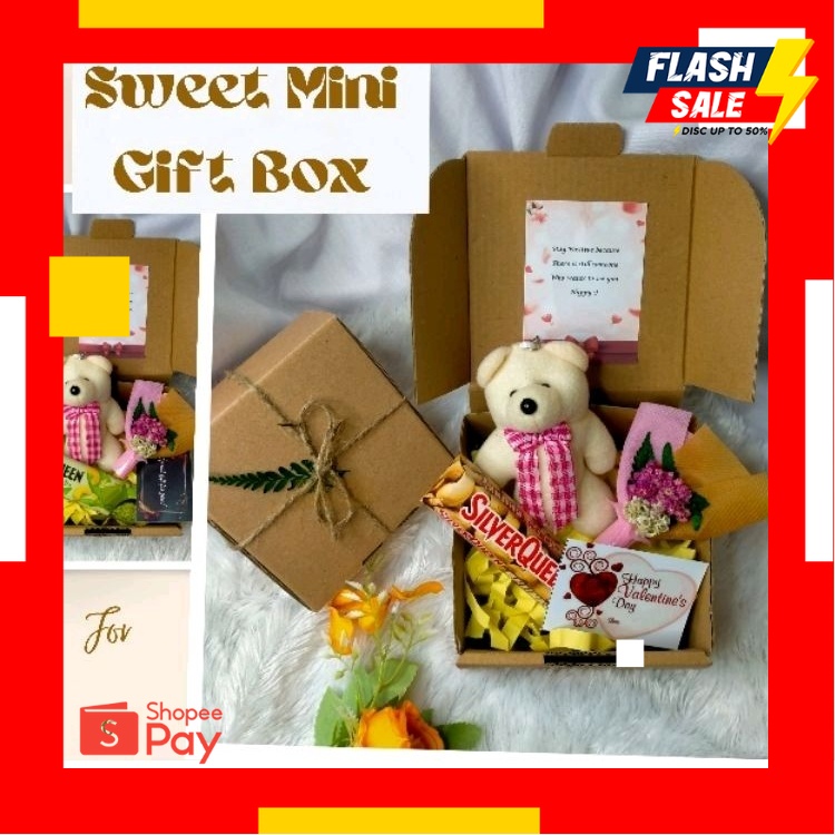 

12.12 SALE |SWEET MINI GIFT BOX/ HAMPERS COKLAT VALENTINE/ KADO ULANG TAHUN DLL