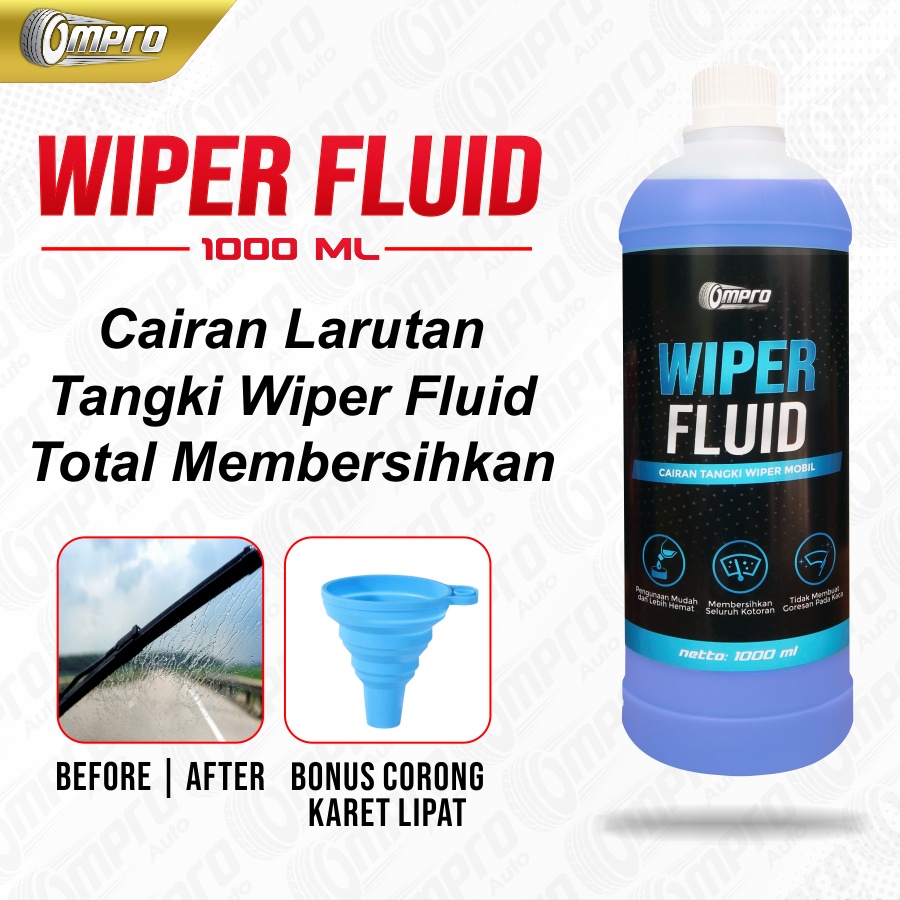 Sm Wiper Mobil Kaca Air Wiper Kaca Mobil Air Wiper Ompro Wiper Fluid 1Lt Wifer Kaca Mobil Cairan