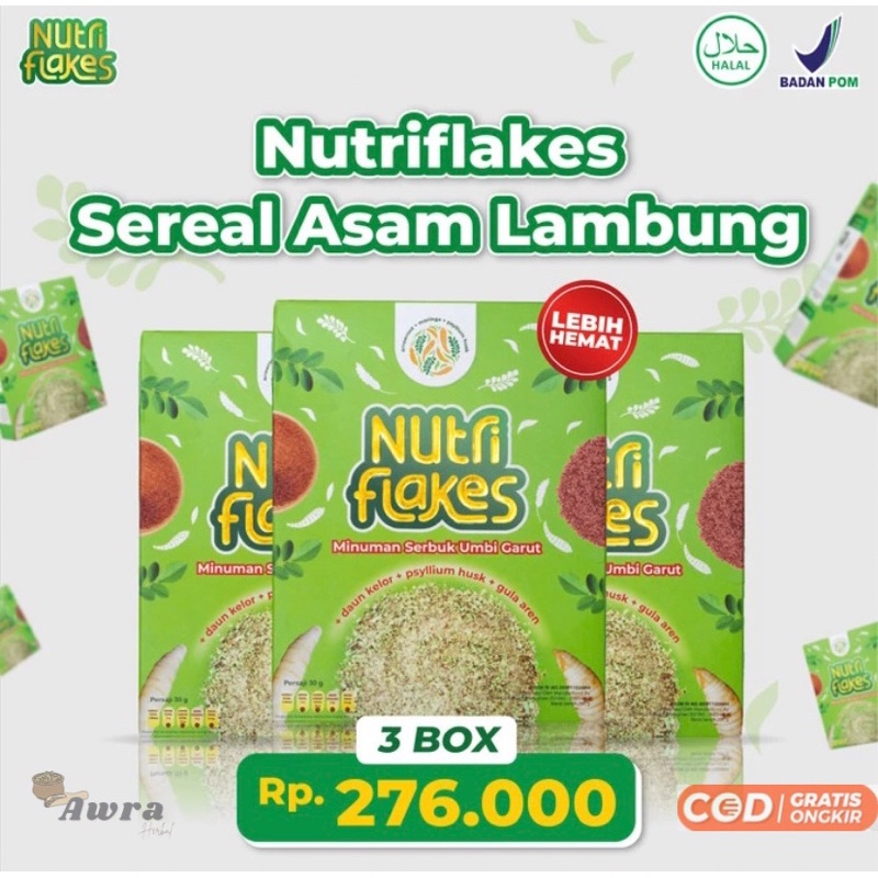 

NUTRIFLAKES 3 Box Sereal Asam Lambung