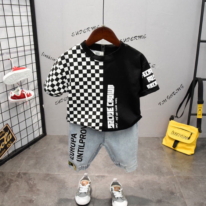 New tie dyed patchwork breathable short sleeved T-shirt top