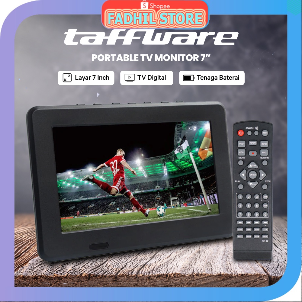 FS - Taffware Portable TV Monitor 7 Inch DVB-T2 - D7
