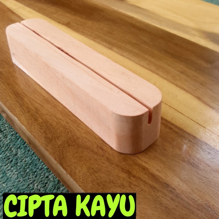 

wooden card holder Ukuran 18x4 Cm Tempat Kartu (WCH-07)