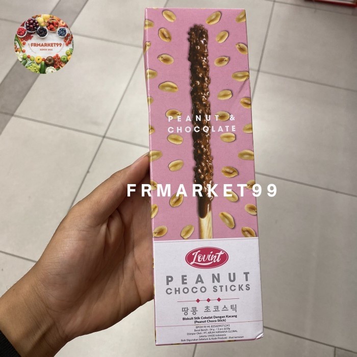 

Lovint Peanut Choco Sticks / Biskuit Stik Coklat Dengan Kacang / 54 gr