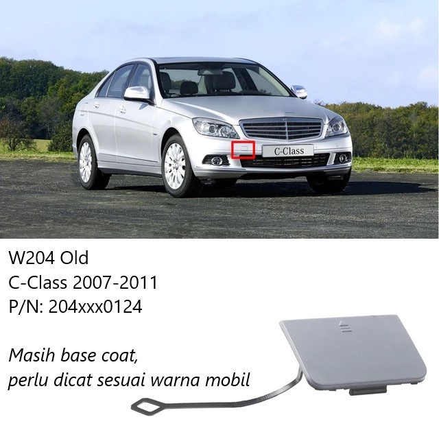 Lubang Towing Bumper Tow Derek Cover Mercy W204 Mercedes C200 AMG