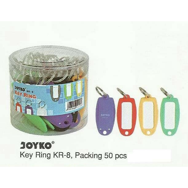 

BW76 KEY RING JOYKO KR 8 ISI 50 / GANTUNGAN KUNCI / NAME TAG KUNCI GROSIR