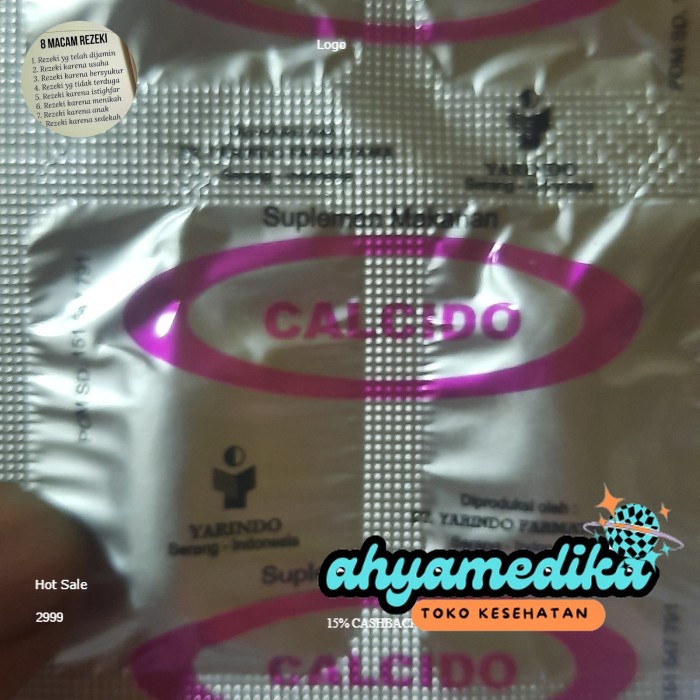 (BISA COD)- calcido PER STRIP  ORIGINAL