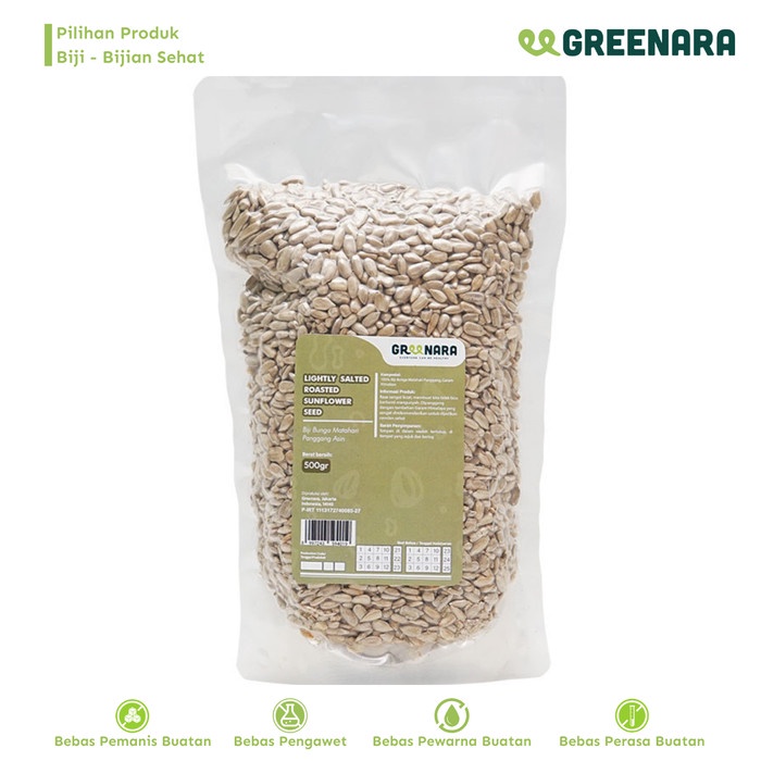

[KUALITAS PREMIUM] Lightly Salted Roasted Sunflower Seed 500gr / Kuaci Panggang Termurah