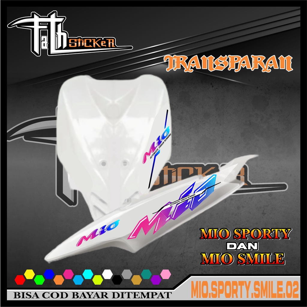 Striping TRANSPARAN MIO SPORTY / MIO SMILE - Stiker TRANSPARAN MIO SPORTY / MIO SMILE List Variasi M
