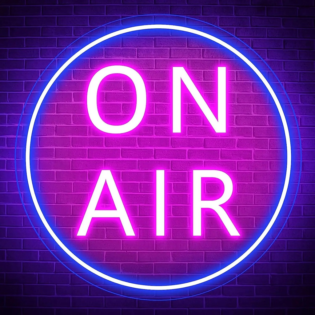 Live on Air Neon Sign LED Neon Lights for Wall Decor on Air LED Led Sign for Podcast Studio Decor Re