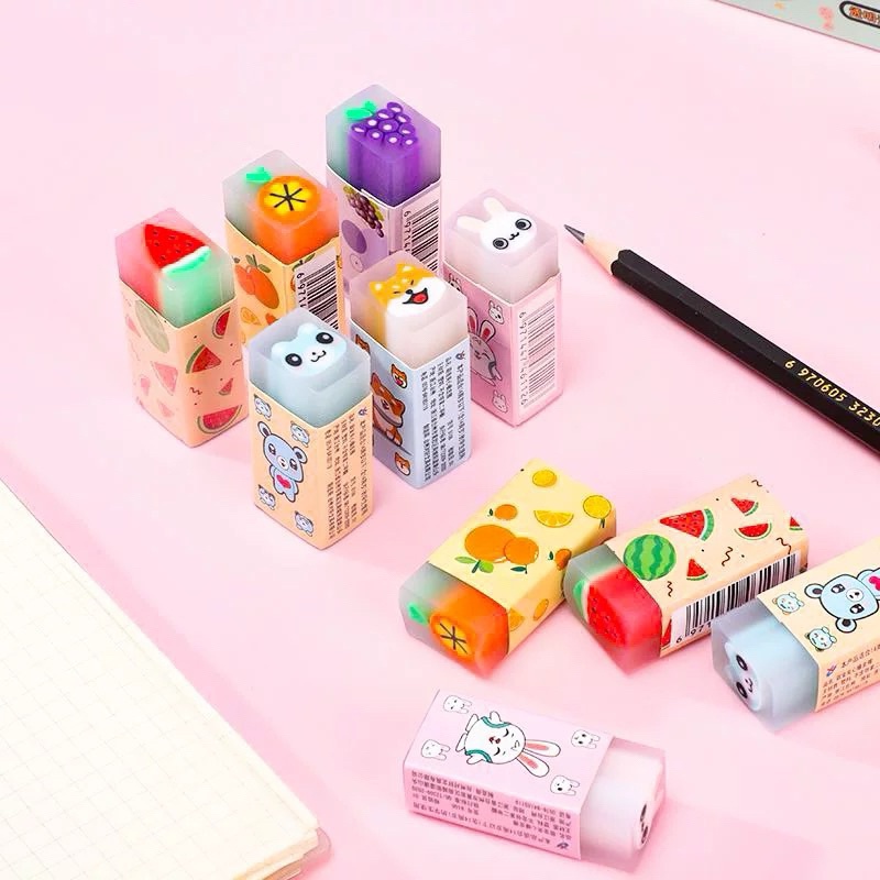 

[COLA] Penghapus Pensil Karet Motif Lucu / Eraser Penghapus Pensil