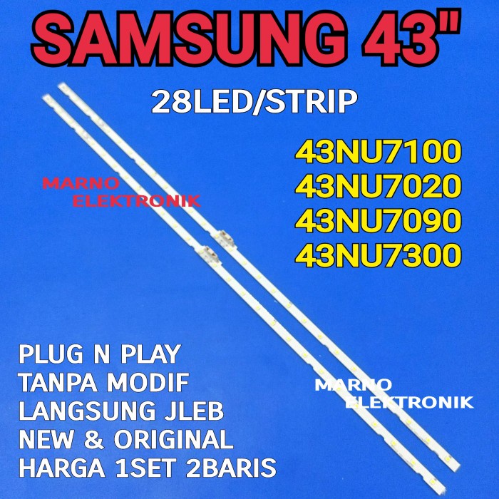 BL BACKLIGHT LED SAMSUNG UA43NU7100K UA43NU7100 UA 43NU7100 43NU7100K