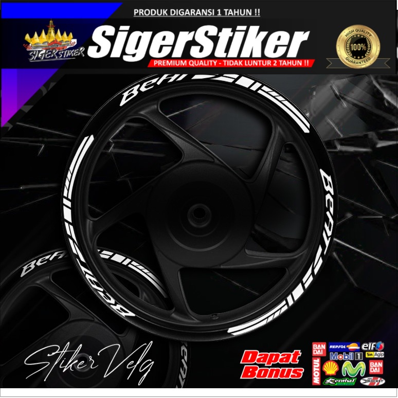 Sticker Cutting VELG Beat FI/ESP/POP/Universal Premium Original